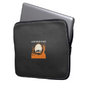 Halloween-Schreckgespenst-Silhouette Laptopschutzhülle (Vorderseite Links)