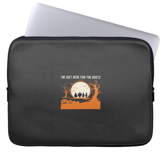 Halloween-Schreckgespenst-Silhouette Laptopschutzhülle (Vorderseite)
