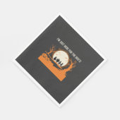 Halloween-Schreckgespenst-Silhouette Serviette (Ecke)