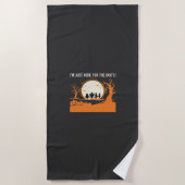 Halloween-Schreckgespenst-Silhouette Strandtuch (Vorderseite)
