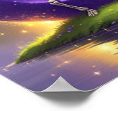 Halloween-Schreiben S-Plakat Süßes Skelett Alphabe Poster (Ecke)