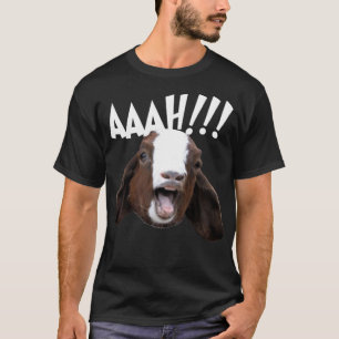 Halloween Schreie Ziege AAAH!!! - Funny Crazy Goa T-Shirt