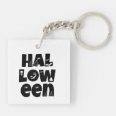 Halloween-Schriftgestaltung Schlüsselanhänger (Rückseite)