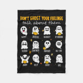 Halloween Schulberaterin Ghoste nicht deine Gefühl Fleecedecke (Vorderseite)