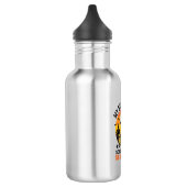 Halloween Schulbus Hexe Vintage Lehrer Design_ Edelstahlflasche (Links)