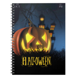 Halloween-Schulheft Notizblock