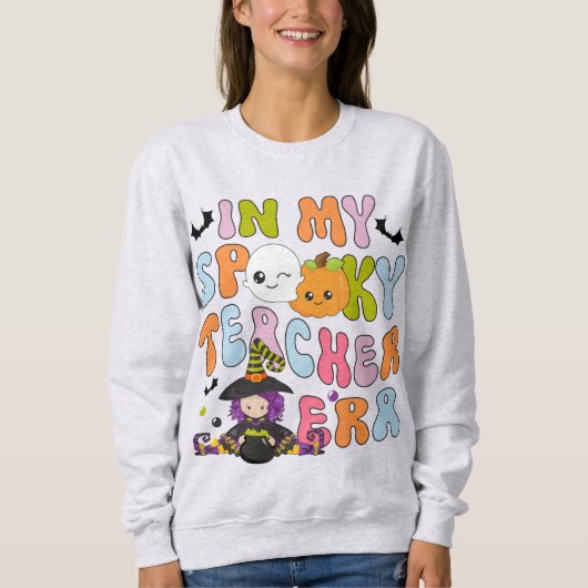 Halloween-Schullehrer - Vintager Herbstlehrer Sweatshirt (Vorderseite)