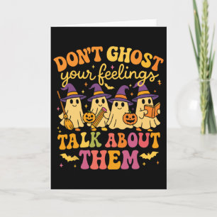 Halloween-Schulpsychologe-Shirt Ghost Dich Nicht Karte