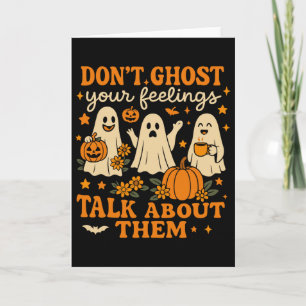 Halloween-Schulpsychologe-Shirt Ghost Dich Nicht Karte