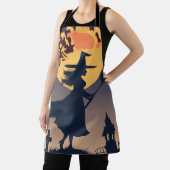 Halloween-Schürze, Hexe mit Brotblutmond Schürze (InSitu)