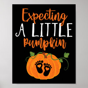Halloween Schwangerschaft Mama erwartet wenig Pu Poster
