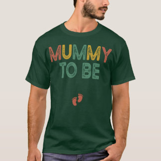 Halloween-Schwangerschaftsmumie, die Retro- ist T-Shirt