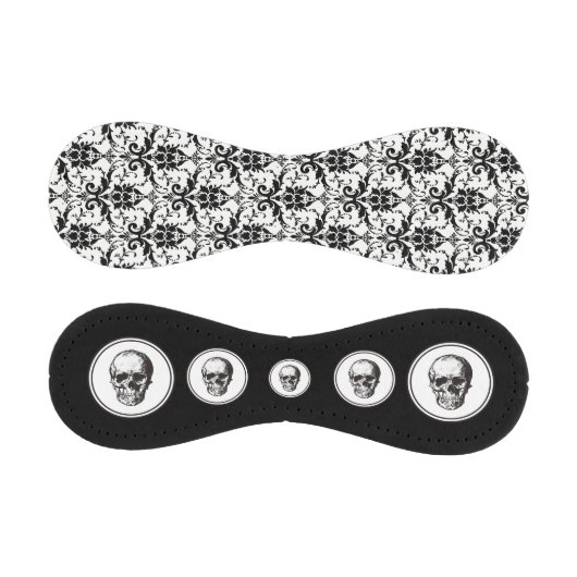 HALLOWEEN Schwarz Gothic Damask Muster Skull Baseball (Paneele)