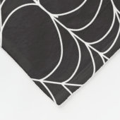 HALLOWEEN SCHWARZ MIT WEISSEN COBWEBS FLEECEDECKE (Ecke)
