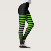 Halloween Schwarz-Spinnen-Webstreifen ombre Leggings (Rechts)