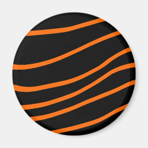 Halloween schwarz und orange magnet