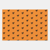 Halloween Schwarz-Weiß-Katze-Geist Geschenkpapier Set (Vorderseite 3)