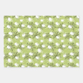 Halloween Schwarz-weiß Spider & Spider Webmuster Geschenkpapier Set (Vorderseite 3)