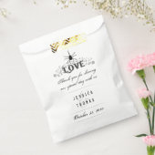 Halloween Schwarz-weiße gotische LIEBE Hochzeitsna Geschenktütchen (Versiegelt)