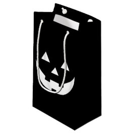 Halloween Schwarz-weiße Kürbislaterne beängstigend Kleine Geschenktüte