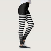Halloween Schwarz-weiße Spinnennetze ombre Leggings (Rechts)