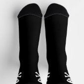 Halloween, Schwarz-weißer Pirat Socken (Oben)