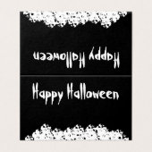 Halloween Schwarz-weißer Schädelhaufen (Außenseite Aufgefaltet)