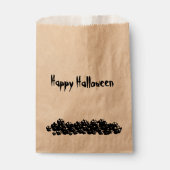 Halloween Schwarz-weißer Schädelhaufen Geschenktütchen (Vorderseite)