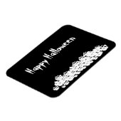 Halloween Schwarz-weißer Schädelhaufen Magnet (Linke Seite)