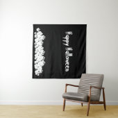 Halloween Schwarz-weißer Schädelhaufen Wandteppich (Beispiel (Horizontal))