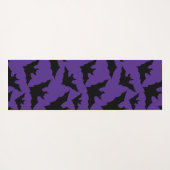 Halloween-Schwarzbats lila cooles, sprichwörtliche Yogamatte (Rückseite (Horizontal))
