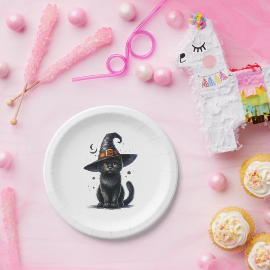 HALLOWEEN SCHWARZE CAT-TELLER PAPPTELLER (Party)