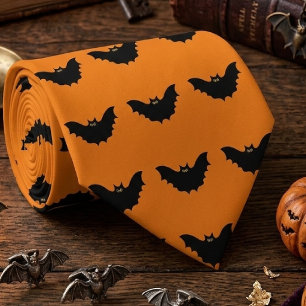Halloween Schwarze Fledermaus Krawatte