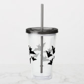 Halloween Schwarze Fledermäuse coole Leckerei Acryltrinkbecher (Rechts)
