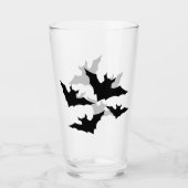 Halloween Schwarze Fledermäuse coole Leckerei Glas (Vorderseite)