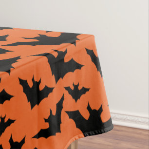 Halloween Schwarze Fledermäuse coole Löffelmuster Tischdecke