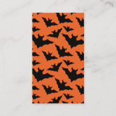 Halloween Schwarze Fledermäuse coole Löffelmuster Visitenkarte (Vorderseite)
