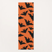 Halloween Schwarze Fledermäuse coole Löffelmuster Yogamatte (Vorderseite)