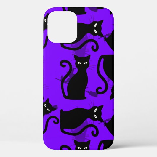 halloween schwarze Hexe lila Case-Mate iPhone Hülle (Rückseite)