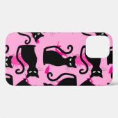 halloween schwarze Hexe pink Case-Mate iPhone Hülle (Rückseite (Horizontal))