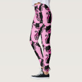 halloween schwarze Hexe pink Leggings (Links)