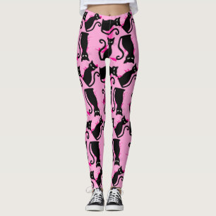 halloween schwarze Hexe pink Leggings