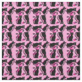 halloween schwarze Hexe pink Stoff (Muster)