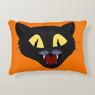 Halloween-Schwarze Katze Dekokissen