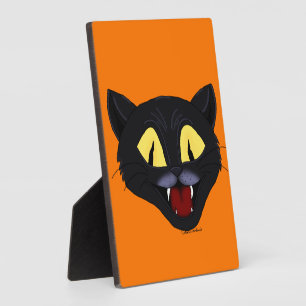 Halloween-Schwarze Katze Fotoplatte