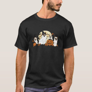 Halloween-Schwarze-Katze-Geist-Kostüm Kinder Fraue T-Shirt