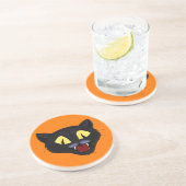 Halloween-Schwarze Katze Getränkeuntersetzer (Seite)
