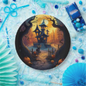 Halloween/Schwarze Katze/Hexe/Zauberkünstlerisches Pappteller (Party)