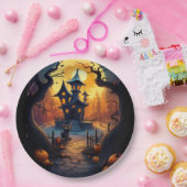 Halloween/Schwarze Katze/Hexe/Zauberkünstlerisches Pappteller (Party)