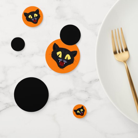 Halloween-Schwarze Katze Konfetti (Gruppe)